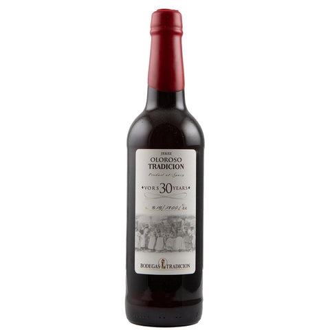 Single bottle of Fortified wine Tradicion VORS 30 Year Old Oloroso Sherry, Jerez Oloroso, NV 100% Palomino