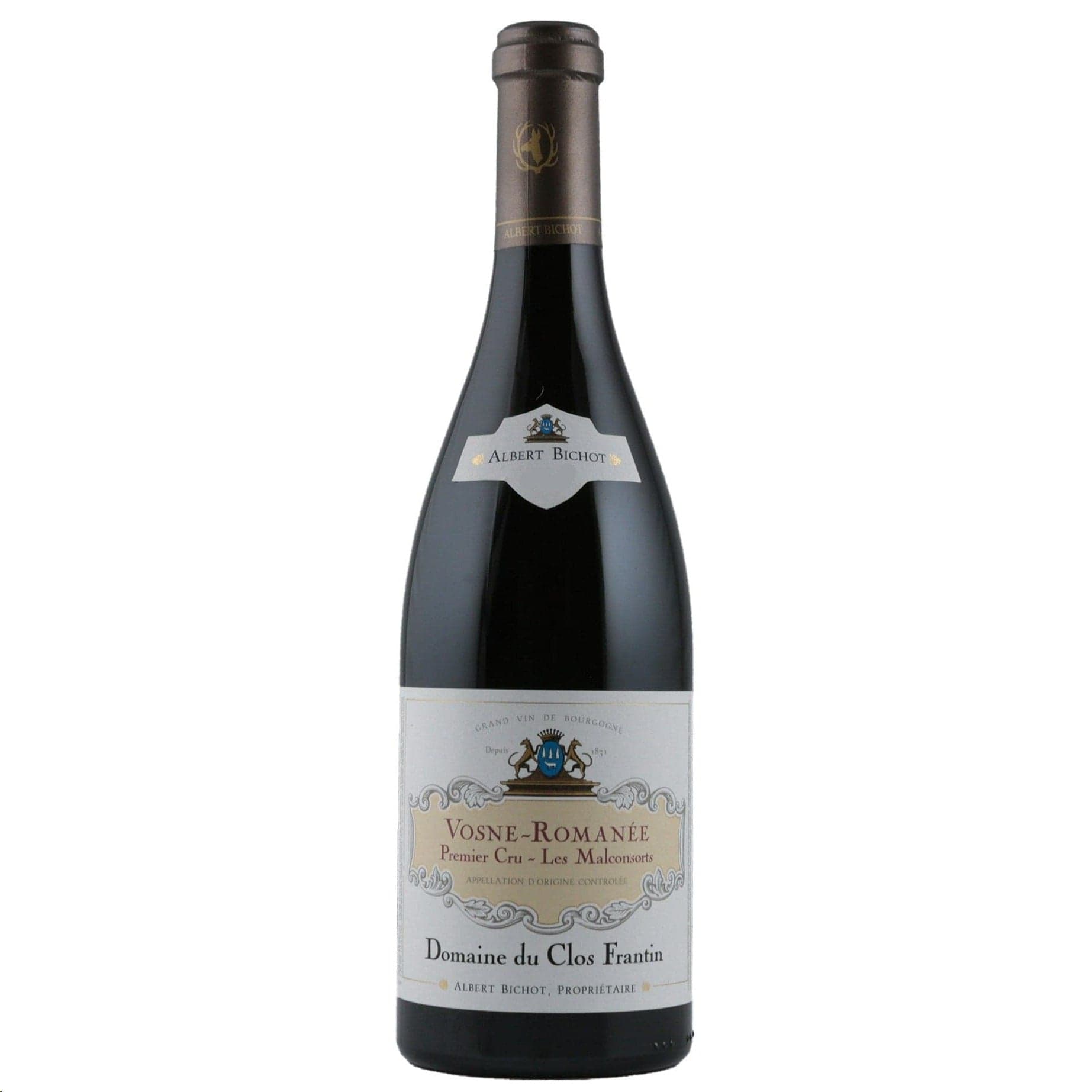 Single bottle of Red wine Albert Bichot Domaine du Clos Frantin, Vosne Malconsorts Premier Cru, Vosne-Romanee, 2019 100% Pinot Noir