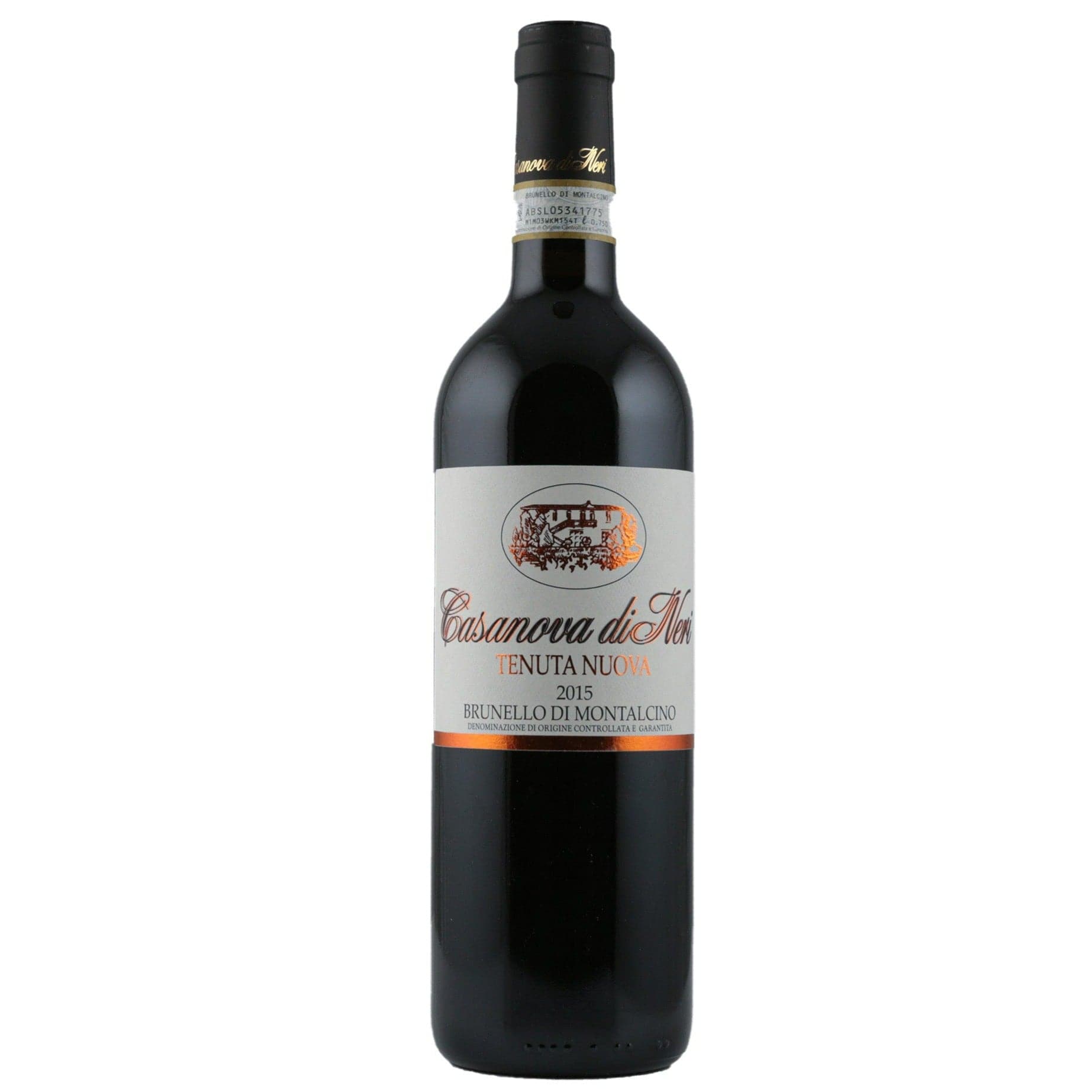 Single bottle of Red wine Casanova di Neri, Tenuta Nuova, Brunello di Montalcino, 2015 100% Sangiovese