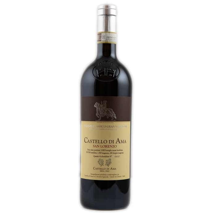 Single bottle of Red wine Castello di Ama, San Lorenzo, Chianti Classico Gran Selezione, 2013 80% Sangiovese, 13% Merlot & 7% Malvasia Nera