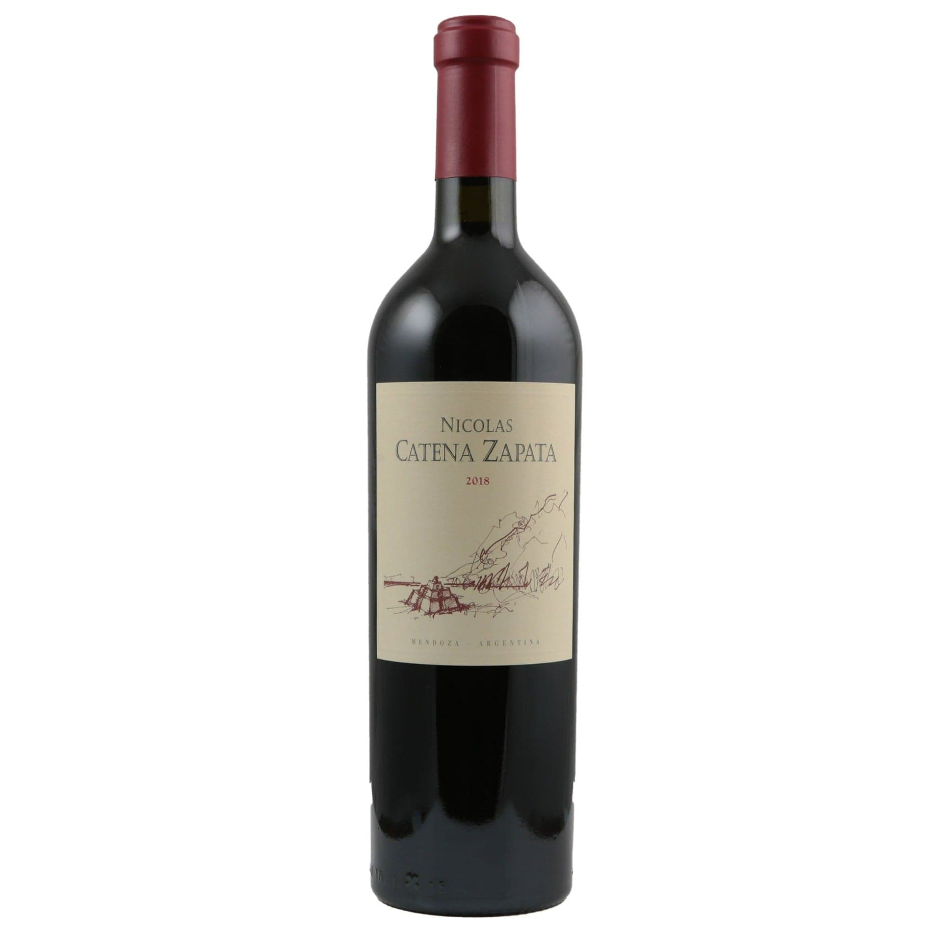 Single bottle of Red wine Catena Zapata, Nicolas Catena Zapata, Mendoza, 2018 65% Cabernet Sauvignon & 35% Malbec