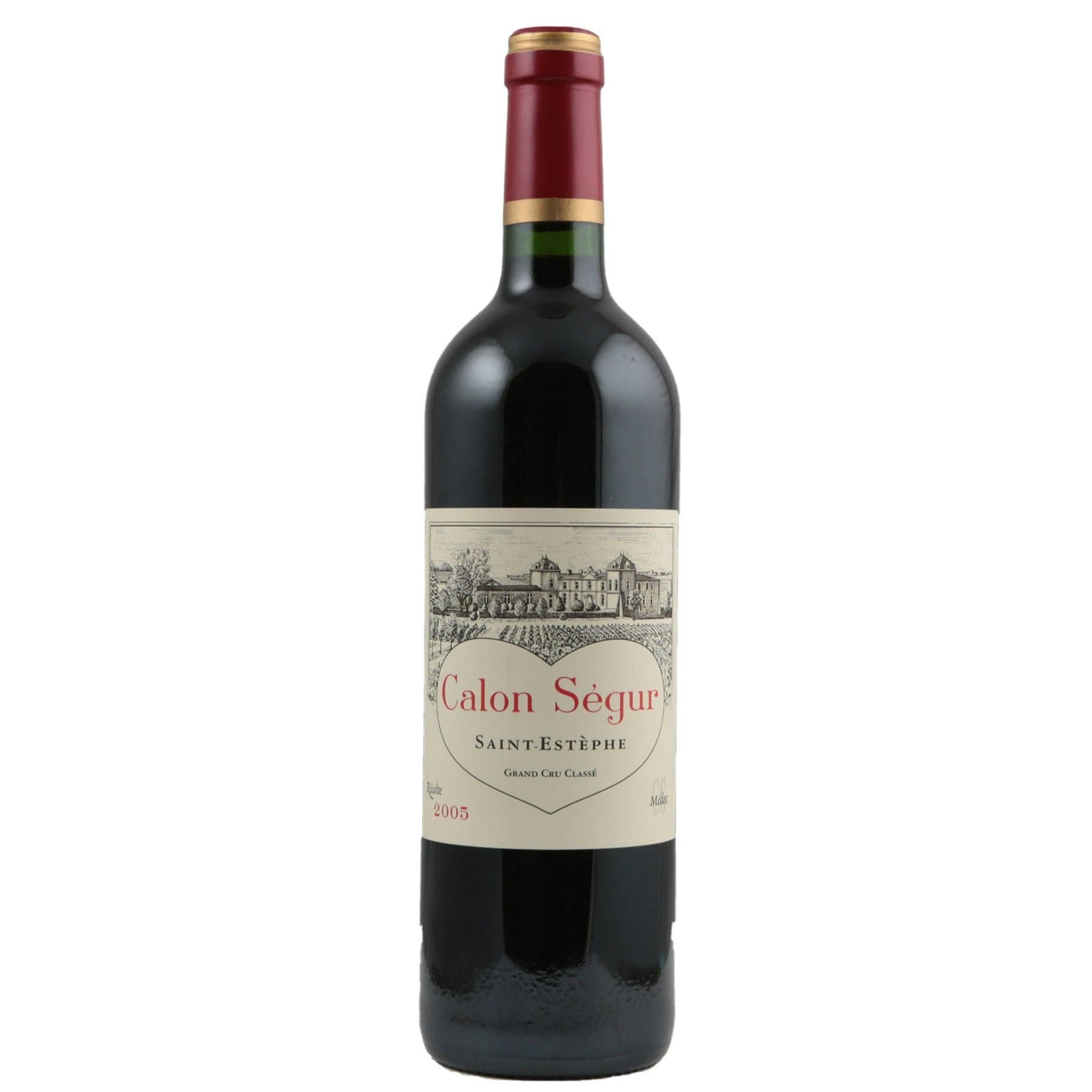 Single bottle of Red wine Ch. Calon-Segur, 3rd Growth Grand Cru Classe, Saint-Estephe, 2005 57% Cabernet Sauvignon, 34% Merlot, 7% Cabernet Franc & 2% Petit Verdot