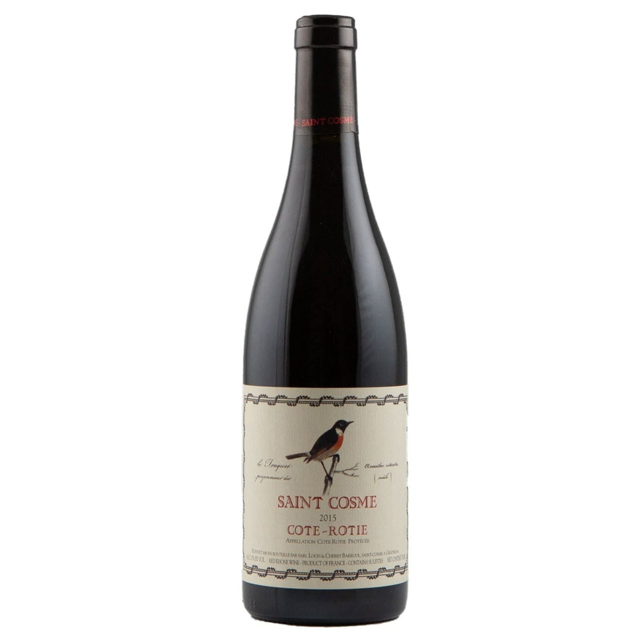 Single bottle of Red wine Ch. de Saint Cosme, Cote Rotie, Cote Rotie, 2015 100% Syrah