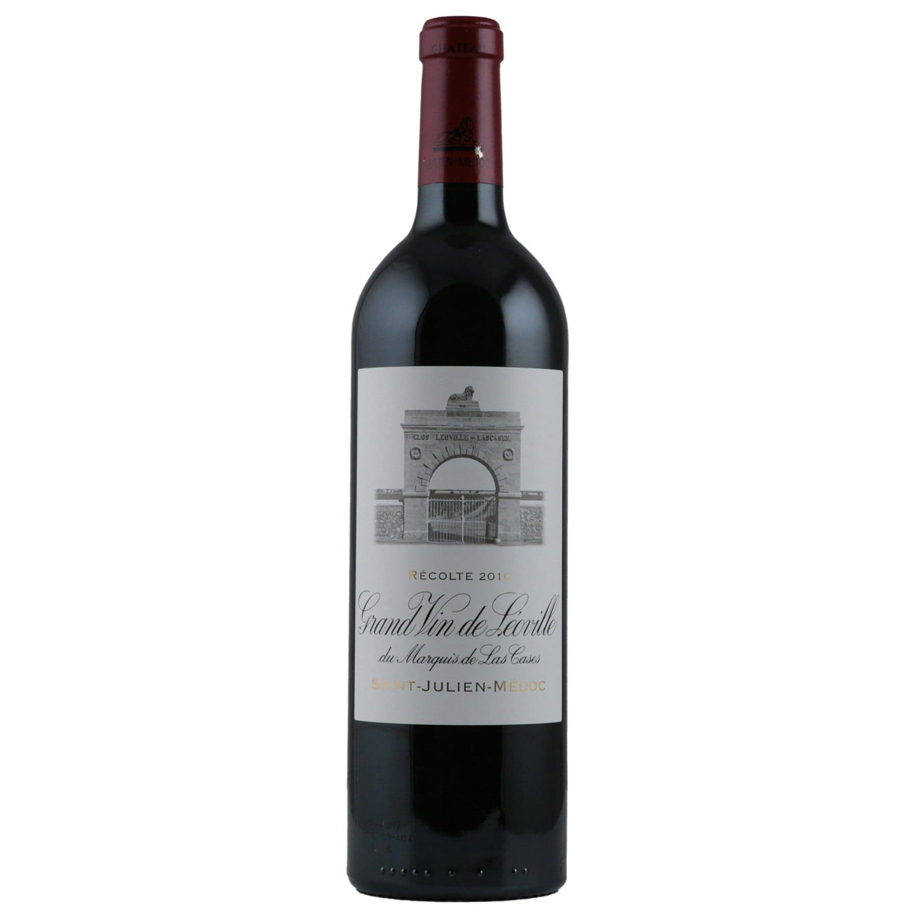 Single bottle of Red wine Ch. Leoville-Las Cases, 2nd Growth Grand Cru Classe, Saint-Julien, 2010 82% Cabernet Sauvignon, 10% Merlot & 8% Cabernet Franc