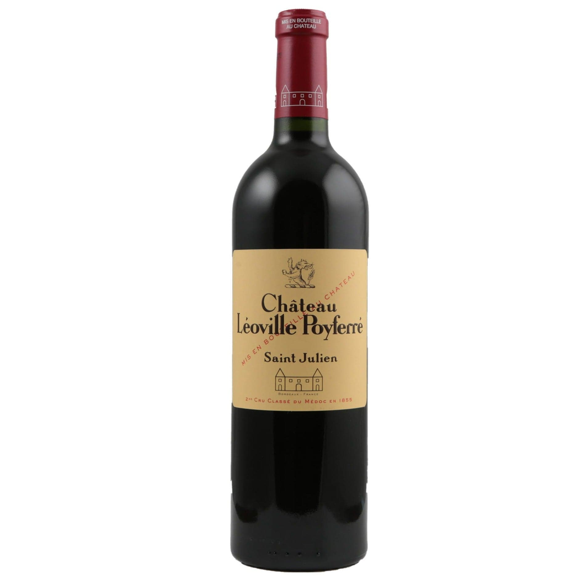 Single bottle of Red wine Ch. Leoville Poyferre, 2nd Growth Grand Cru Classe, Saint Julien, 2016 63% Cabernet Sauvignon, 29% Merlot, 6% Petit Verdot & 2% Cabernet Franc