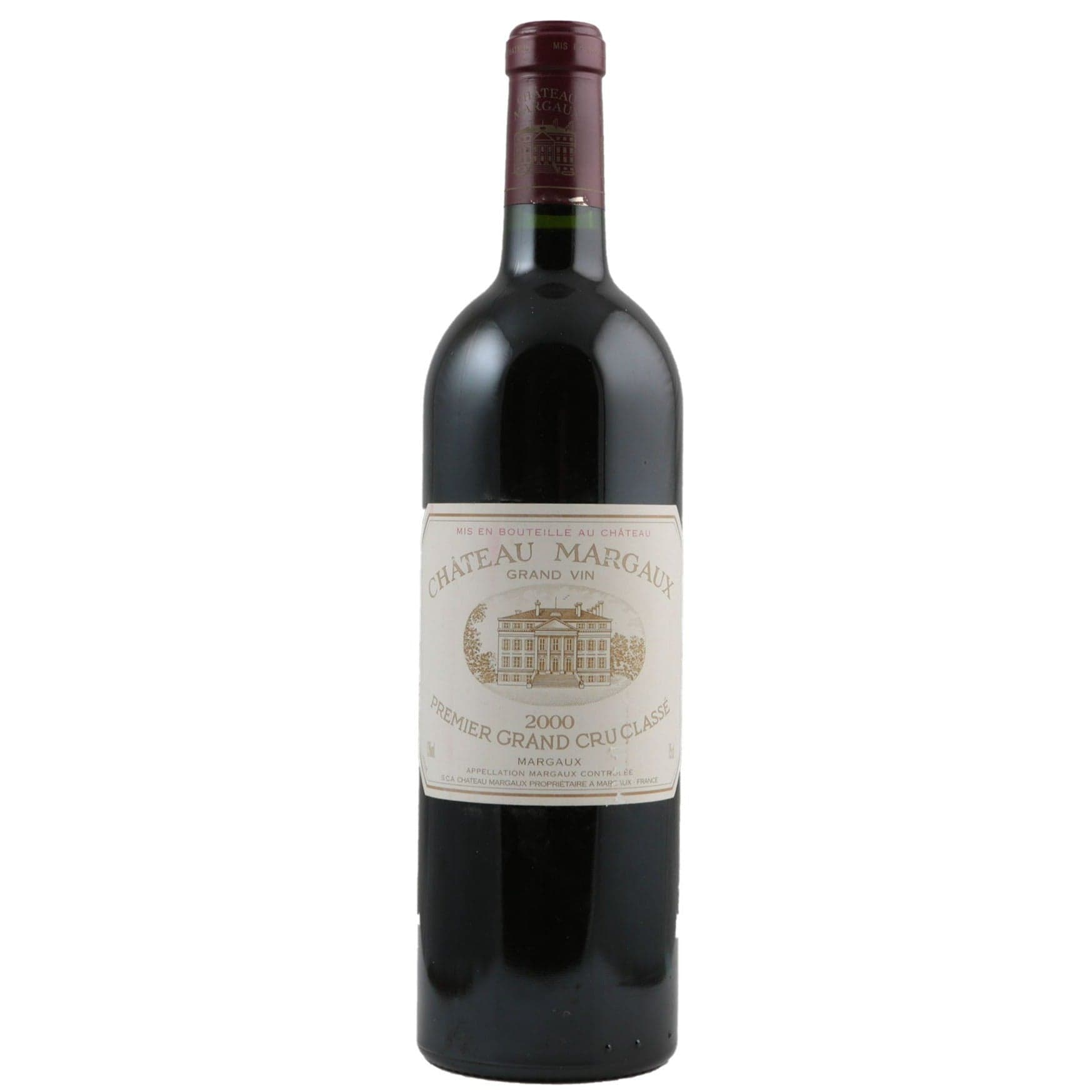 Single bottle of Red wine Ch. Margaux, 1st Growth Grand Cru Classe, Margaux, 2000 Cabernet Sauvignon, Merlot, Petit Verdot & Cabernet Franc