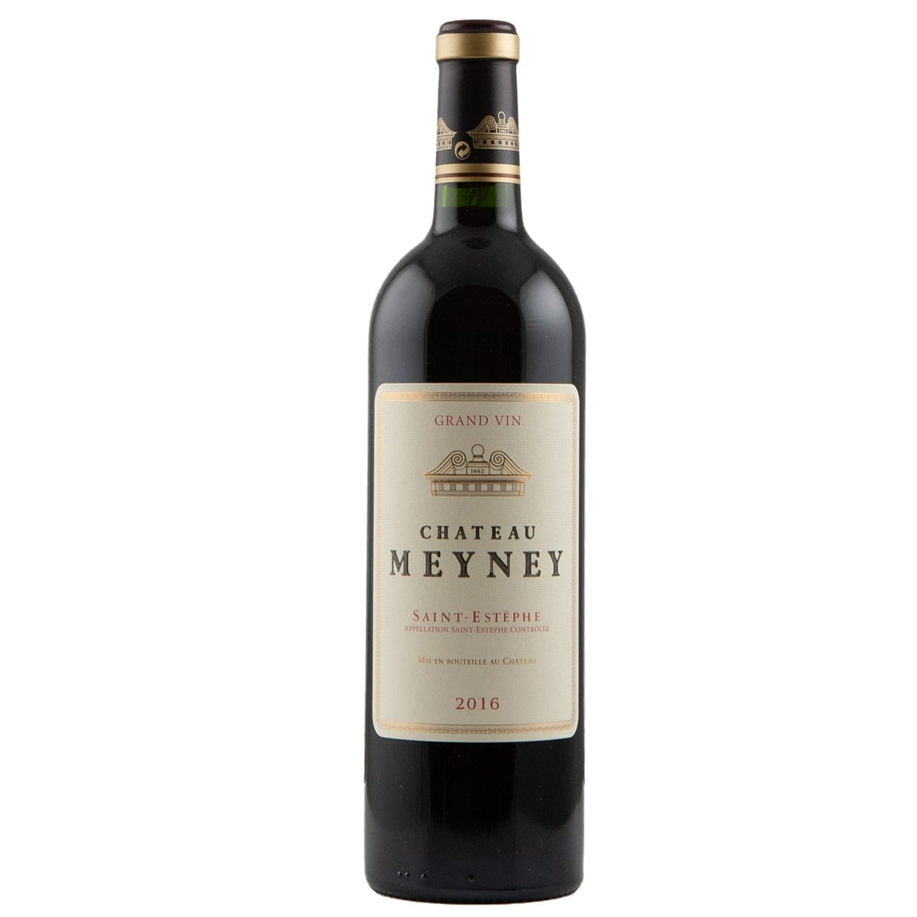 Single bottle of Red wine Ch. Meyney, Grand Vin, Saint Estephe, 2016 67% Cabernet Sauvignon, 25% Merlot, 6% Cabernet Franc & 2% Petit Verdot