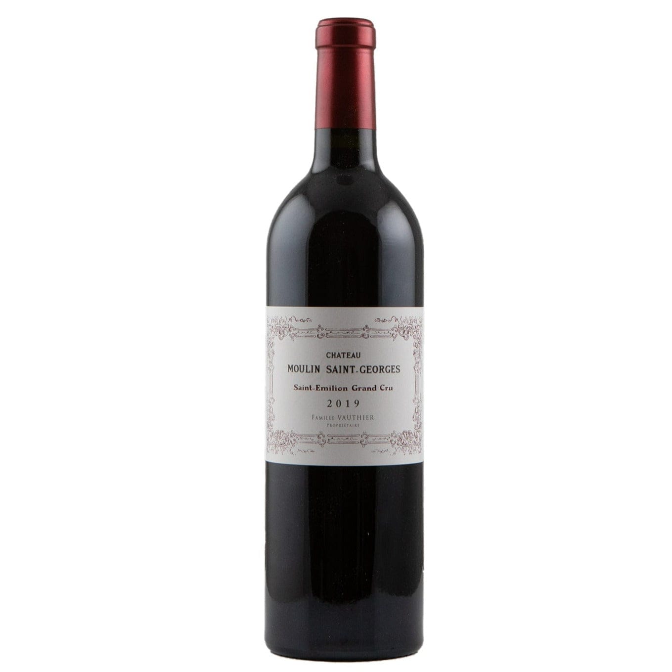 Single bottle of Red wine Ch. Moulin Saint-Georges, Grand Cru, Saint Emilion, 2019 85% Merlot & 15% Cabernet Franc