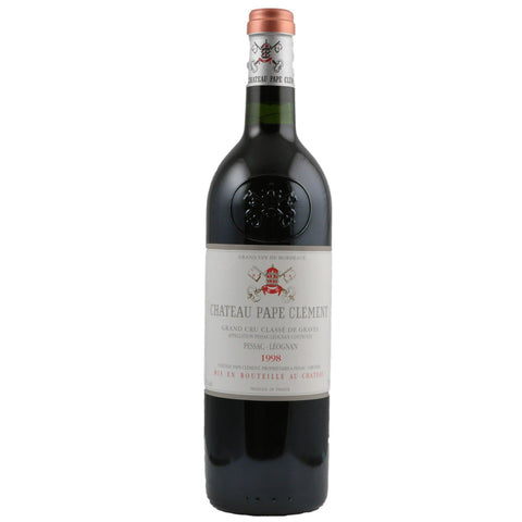 Single bottle of Red wine Ch. Pape Clement, Cru Classe de Graves, Pessac-Leognan, 1998 Cabernet Sauvignon, Merlot & Cabernet Franc