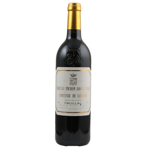 Single bottle of Red wine Ch. Pichon Lalande, 2nd Growth Grand Cru Classe, Pauillac, 1989 45% Cabernet Sauvignon, 35% Merlot, 12% Cabernet Franc & 8% Petit Verdot