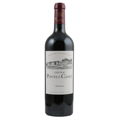 Single bottle of Red wine Ch. Pontet-Canet, 5th Growth Grand Cru Classe, Pauillac, 2005 70% Cabernet Sauvignon, 25% Merlot, 3% Cabernet Franc & 2% Petit Verdot