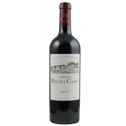 Single bottle of Red wine Ch. Pontet-Canet, 5th Growth Grand Cru Classe, Pauillac, 2016 65% Cabernet Sauvignon, 30% Merlot, 3% Cabernet Franc & 2% Petit Verdot