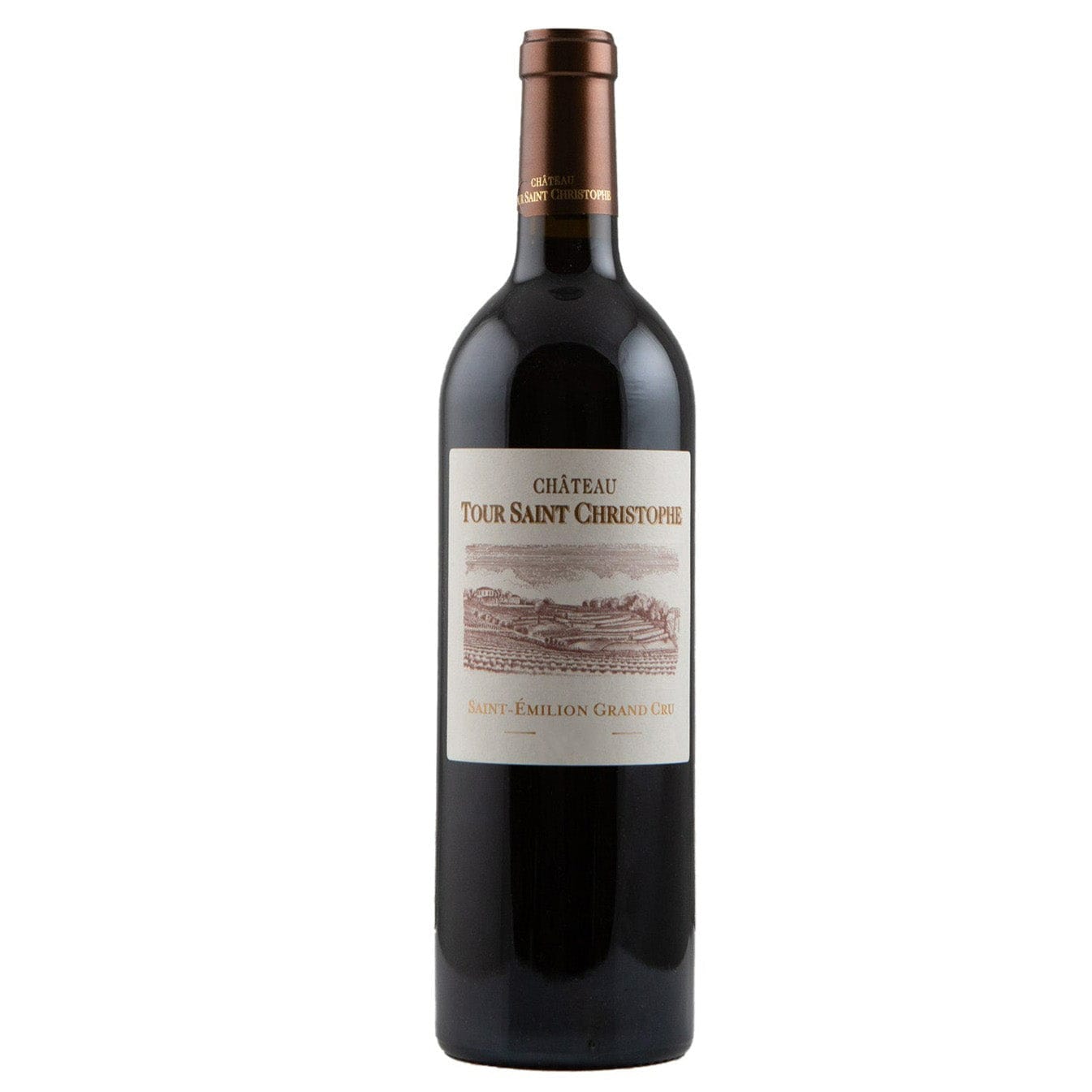 Single bottle of Red wine Ch. Tour Saint-Christophe, Grand Cru, Saint Emilion, 2015 80% Merlot and 20% Cabernet Franc