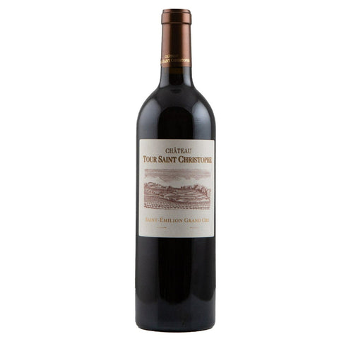Single bottle of Red wine Ch. Tour Saint-Christophe, Grand Cru, Saint Emilion, 2019 80% Merlot and 20% Cabernet Franc