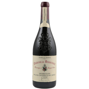 Single bottle of Red wine Chateau de Beaucastel, Chateauneuf du Pape, 2010 30% Grenache, 30% Mourvedre, 10% Syrah, 10% Counoise, 5% Cinsault & 15% Other