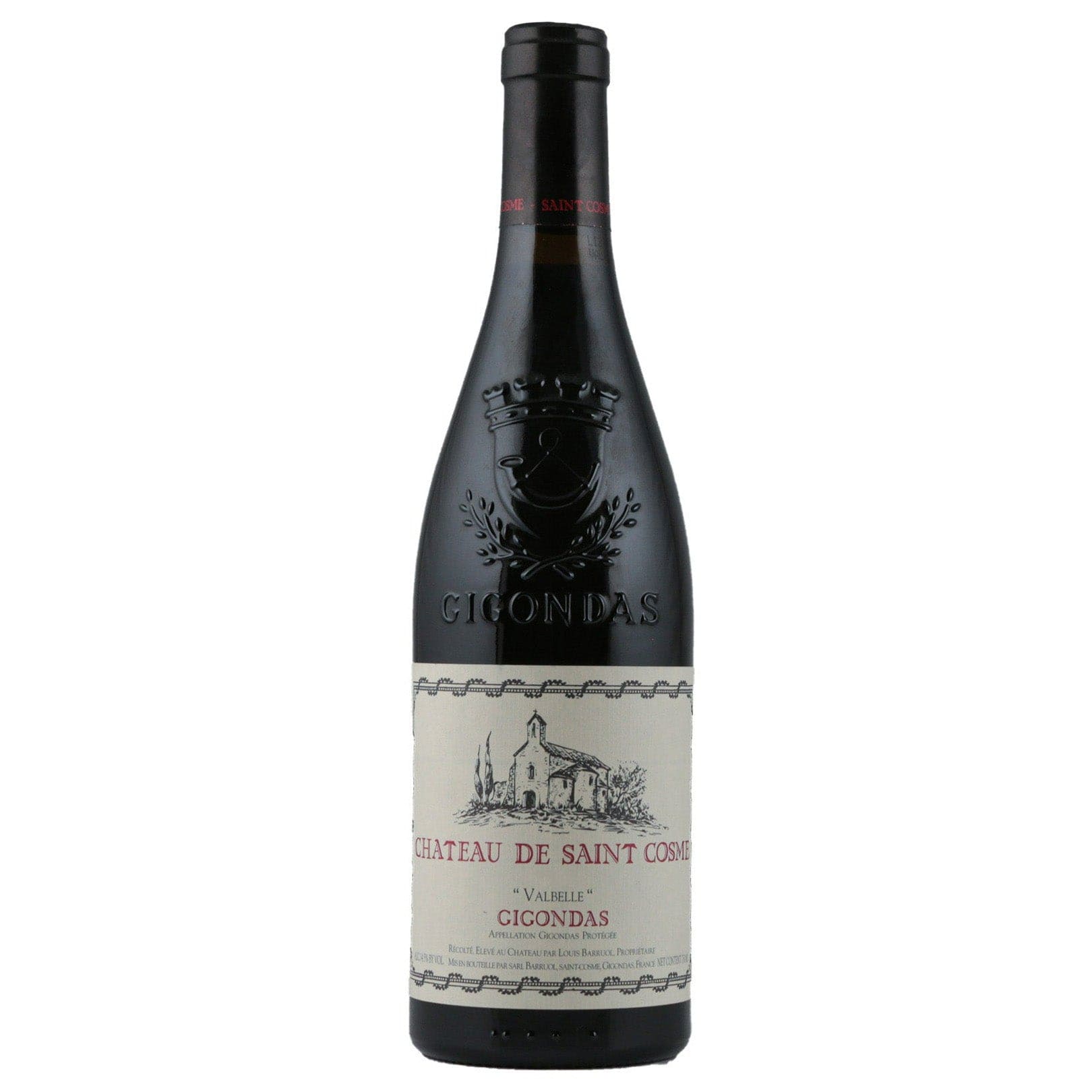 Single bottle of Red wine Chateau de Saint Cosme, Valbelle, Gigondas, 2009 90% Grenache, 10% Syrah