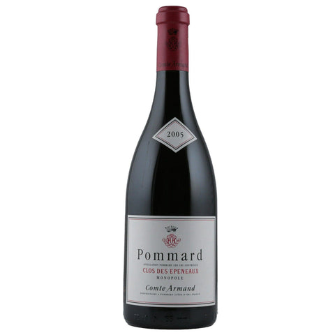 Single bottle of Red wine Dom. Comte Armand, Clos des Epeneaux Monopole Premier Cru, Pommard, 2005 100% Pinot Noir