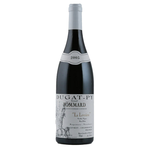 Single bottle of Red wine Dom. Dugat-Py, La Levriere Tres Vieilles Vignes, Pommard, 2005 100% Pinot Noir