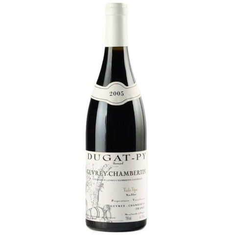 Single bottle of Red wine Dom. Dugat-Py, Vieilles Vignes, Gevrey Chambertin, 2005 100% Pinot Noir