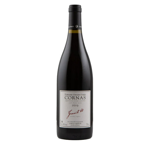 Single bottle of Red wine Dom. Vincent Paris, Granit 60, Cornas, 2019 100% Syrah