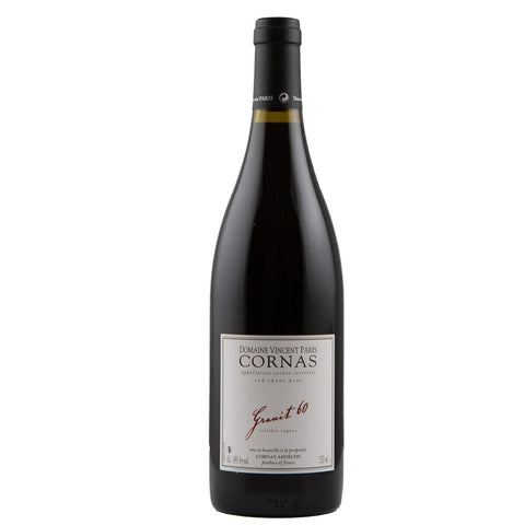 Single bottle of Red wine Dom. Vincent Paris, Granit 60, Cornas, 2020 100% Syrah