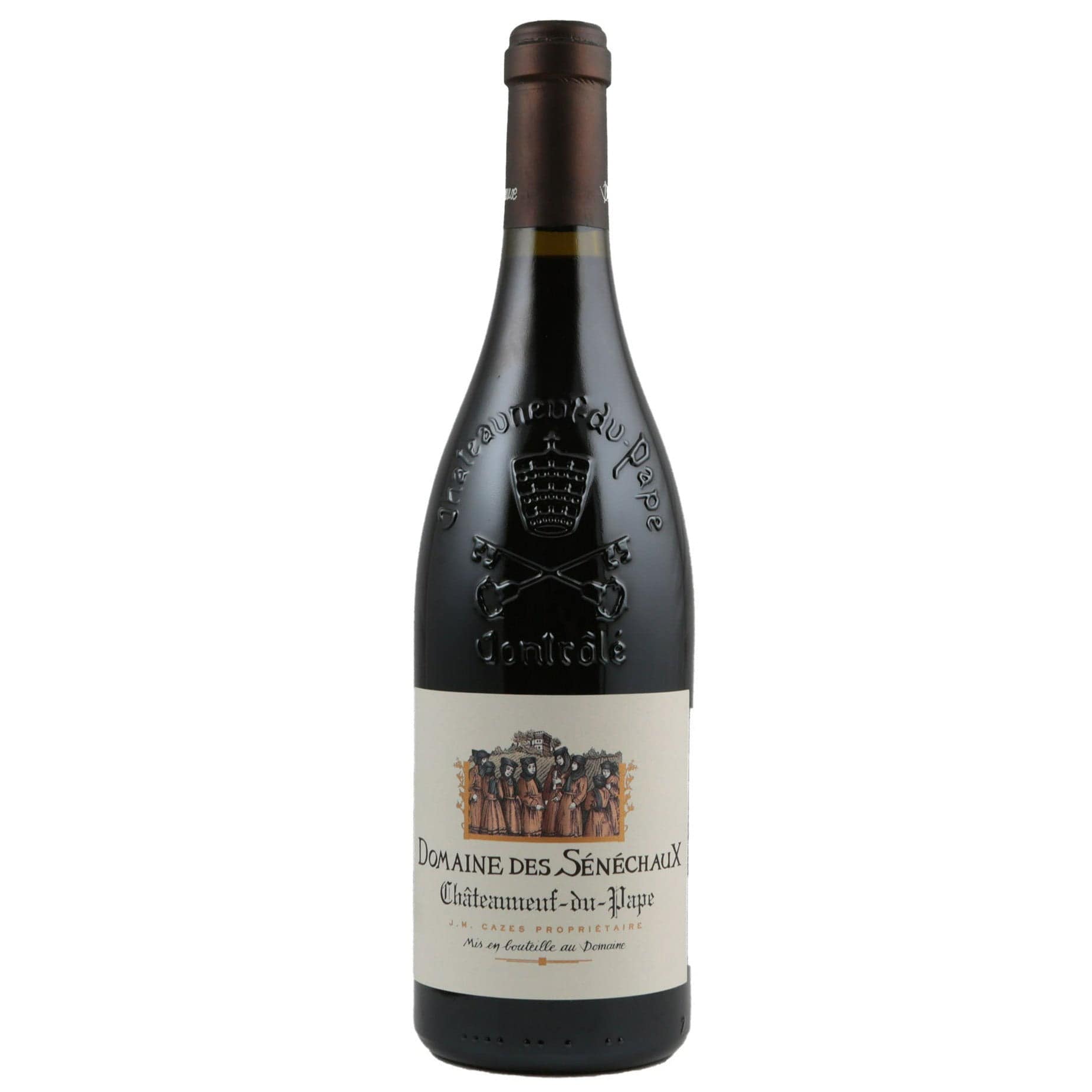 Single bottle of Red wine Domaine des Senechaux, CDP Senechaux, Chateauneuf du Pape, 2016 60% Grenache, 22% Syrah, 17% Mourvedre & 1% Other