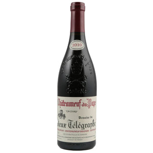 Single bottle of Red wine Domaine du Vieux Telegraphe (Brunier), La Crau, Chateauneuf du Pape, 2010 65% Grenache, 15% Mourvedre, 5% Syrah, 5% Cinsault, 5% Clairette & 5% Other
