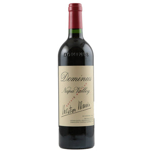 Single bottle of Red wine Dominus Estate, Christian Moueix, Napa Valley, 2016 84% Cabernet Sauvignon, 8% Petit Verdot & 8% Cabernet Franc