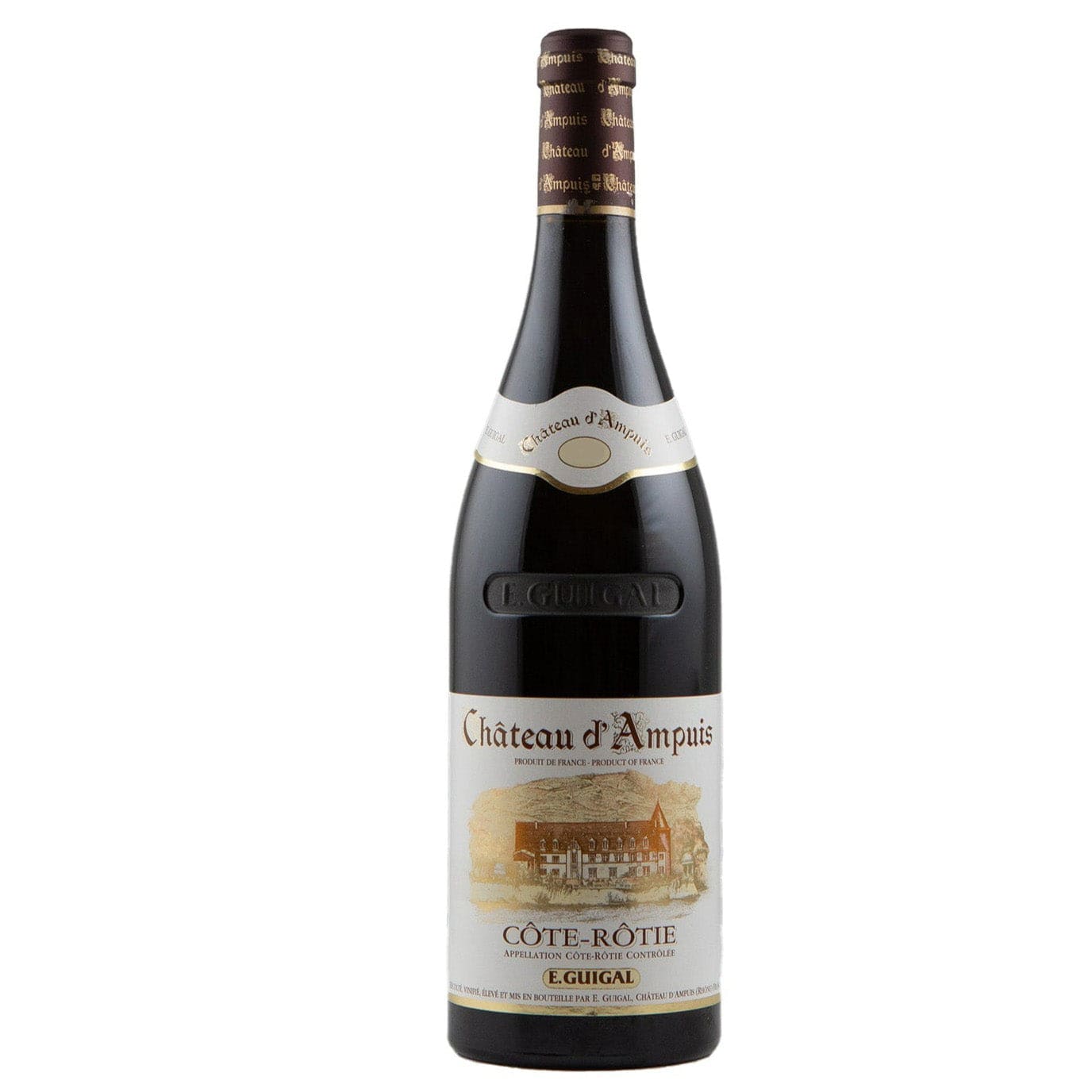 Single bottle of Red wine E. Guigal,  Chateau d'Ampuis, Cote Rotie, 2010 100% Syrah