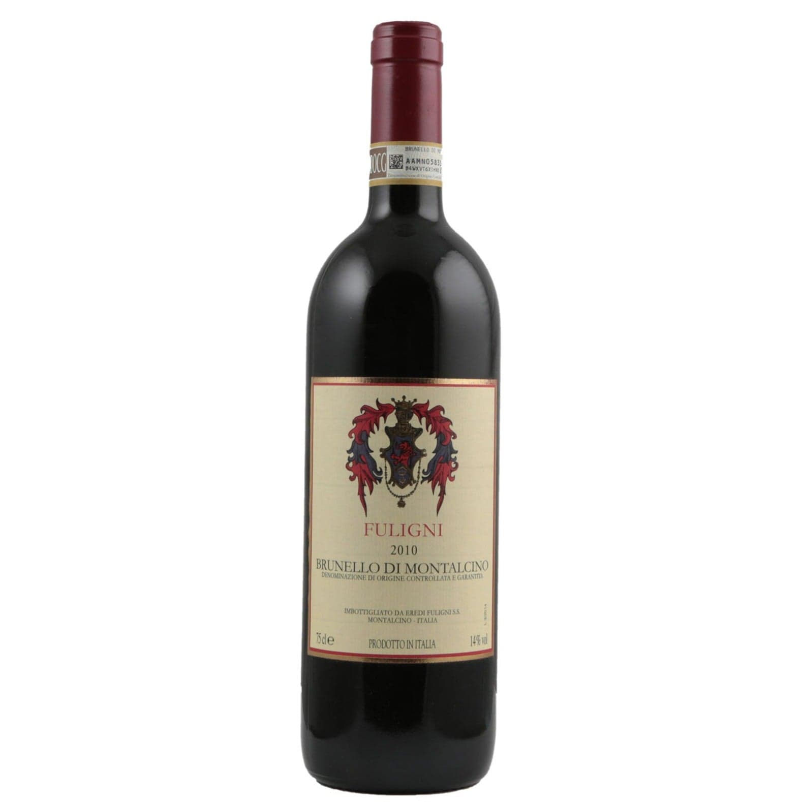 Single bottle of Red wine Fuligni, Brunello di Montalcino DOCG, Brunello di Montalcino, 2010 100% Sangiovese