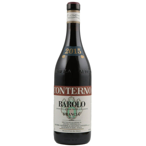 Single bottle of Red wine Giacomo Conterno, Francia Barolo DOCG, Barolo, 2015 100% Nebbiolo
