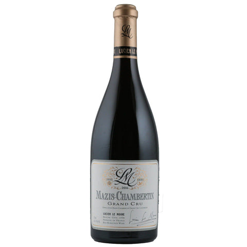 Single bottle of Red wine Lucien Le Moine, Mazis-Chambertin Grand Cru, Gevrey Chambertin, 2016 100% Pinot Noir