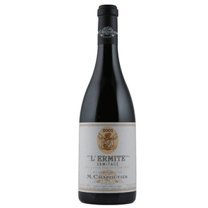 Single bottle of Red wine M. Chapoutier, Ermitage L'Ermite, Hermitage, 2001 100% Syrah