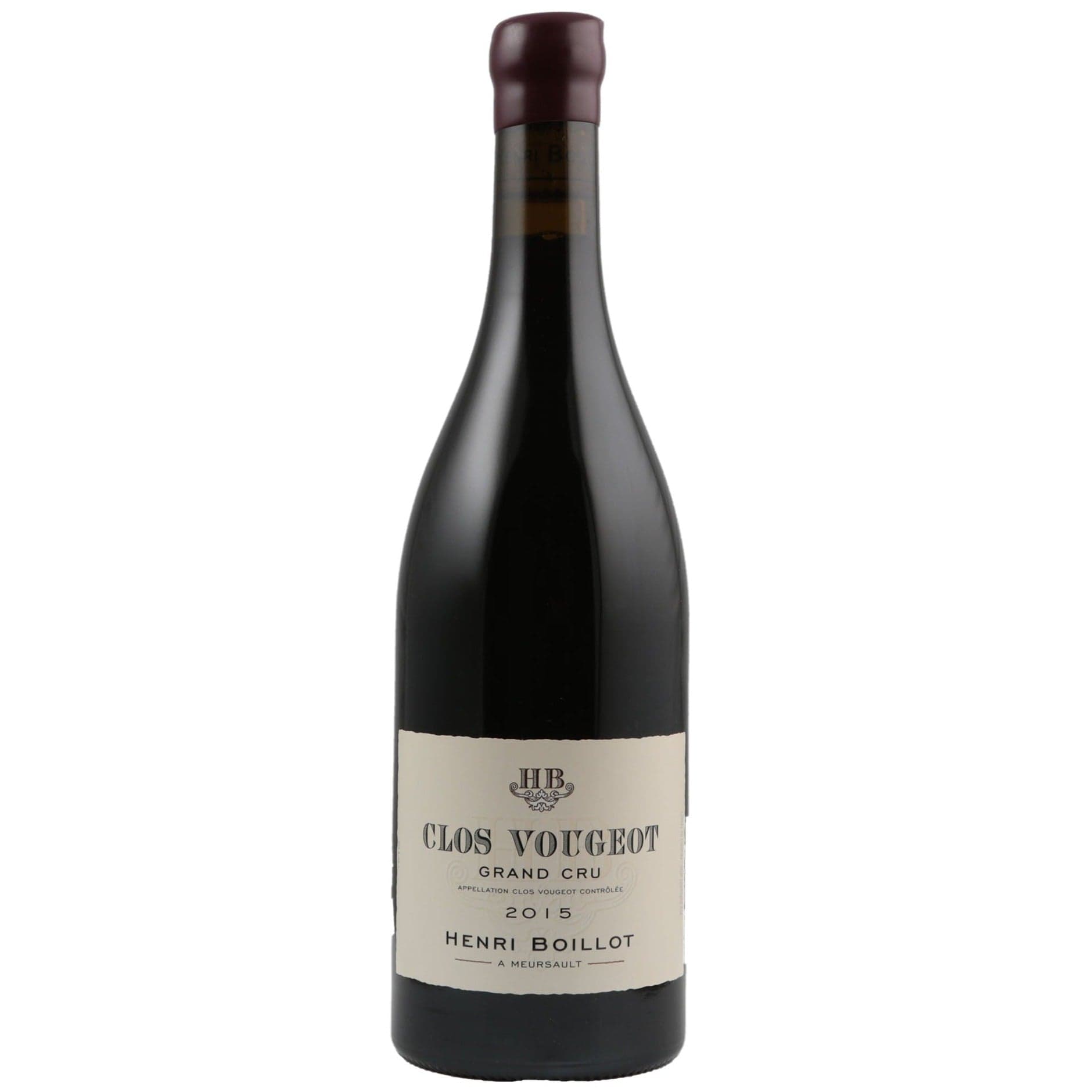 Single bottle of Red wine Maison Henri Boillot, Clos de Vougeot Grand Cru, Vougeot, 2015 100% Pinot Noir