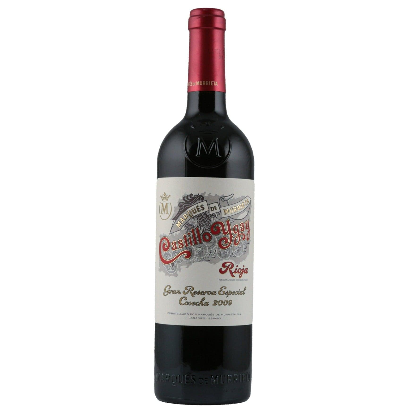 Single bottle of Red wine Marques de Murrieta, Rioja Castillo Ygay Gran Reserva, Rioja Alta, 2009 81% Tempranillo & 19% Mazuelo (Formally Carignan)