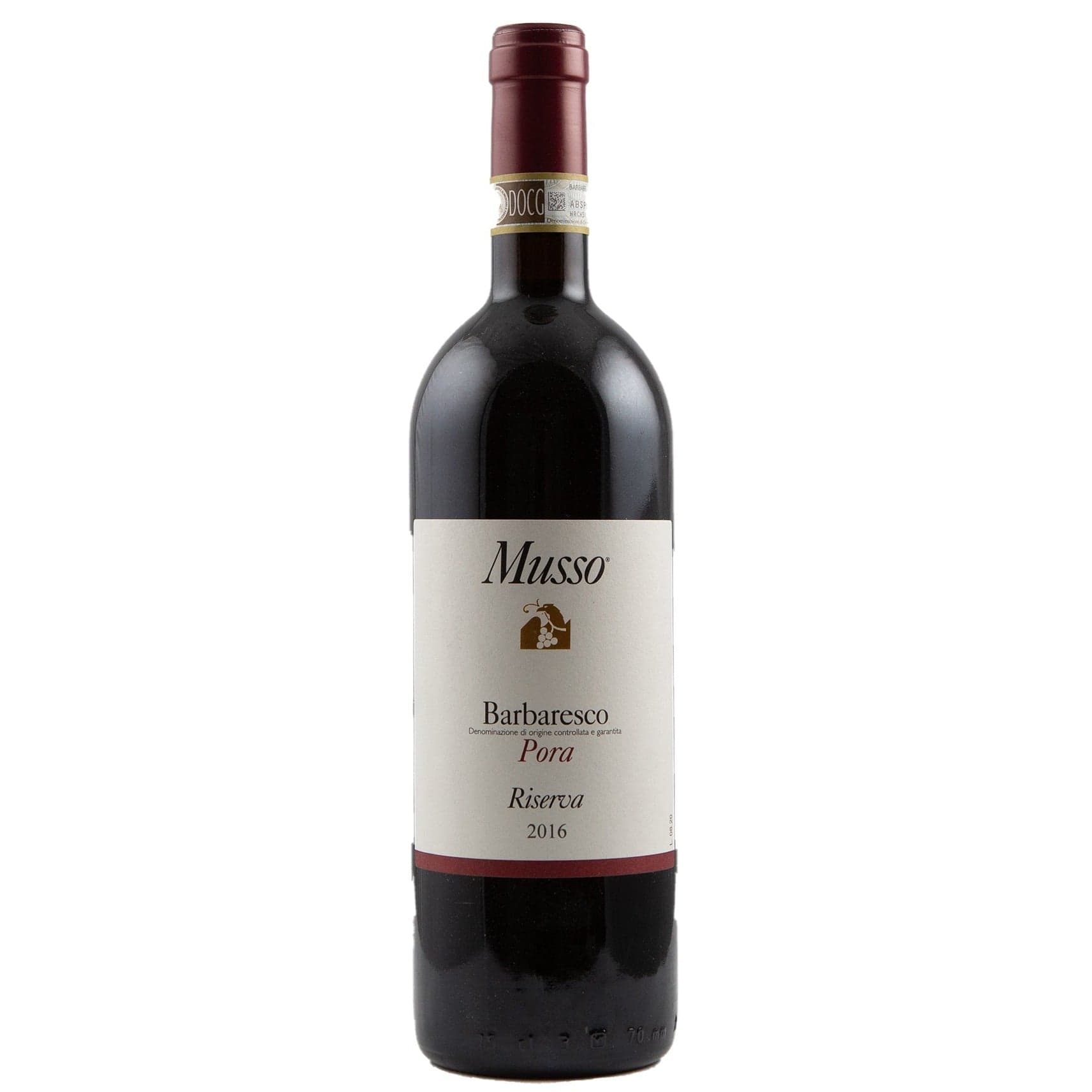 Single bottle of Red wine Musso, Pora Riserva, Barbaresco, DOCG, 2016 100% Nebbiolo