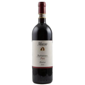 Single bottle of Red wine Musso, Pora Riserva, Barbaresco, DOCG, 2016 100% Nebbiolo