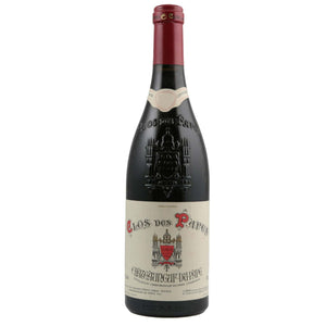 Single bottle of Red wine Paul Avril Clos des Papes, CDP, Chateauneuf du Pape, 2009 65% Grenache, 20% Mourvèdre, 10% Syrah & 5% Vaccarèse