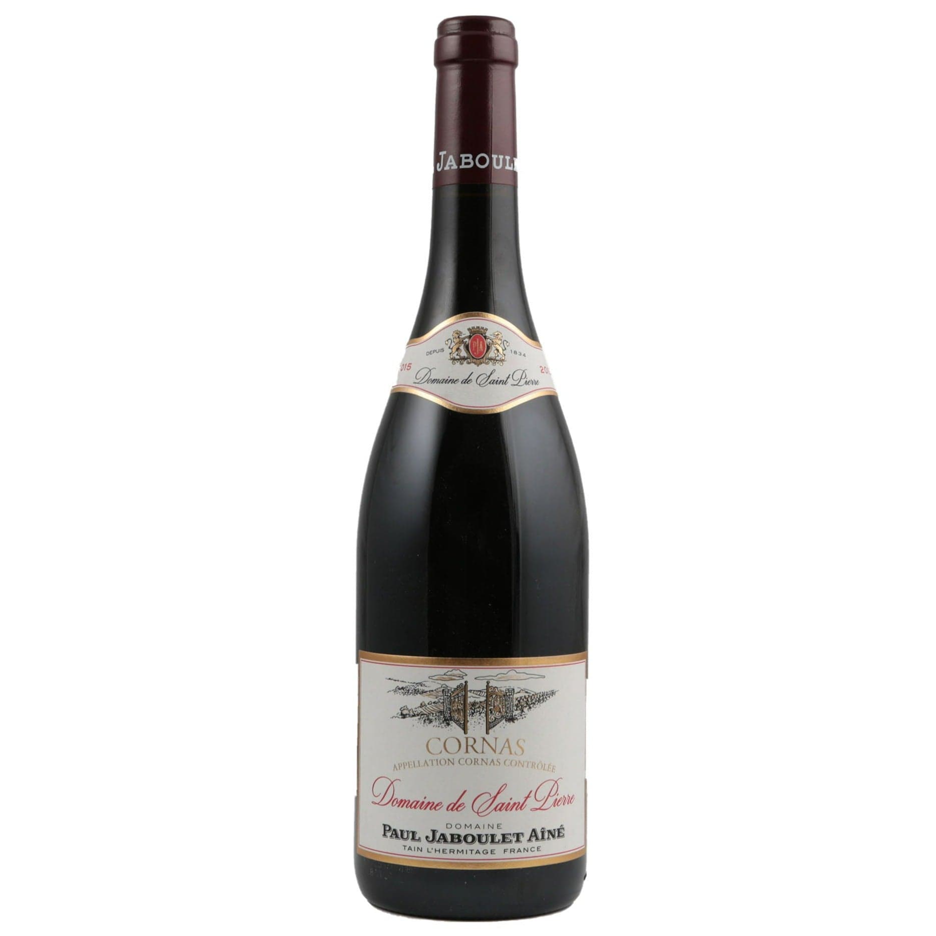 Single bottle of Red wine Paul Jaboulet Aine, Domaine de Saint Pierre, Cornas, 2015 100% Syrah