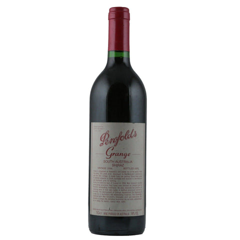 Single bottle of Red wine Penfolds, Grange Bin 95 Shiraz, South Australia, 1994 89% Shiraz & 11% Cabernet Sauvignon