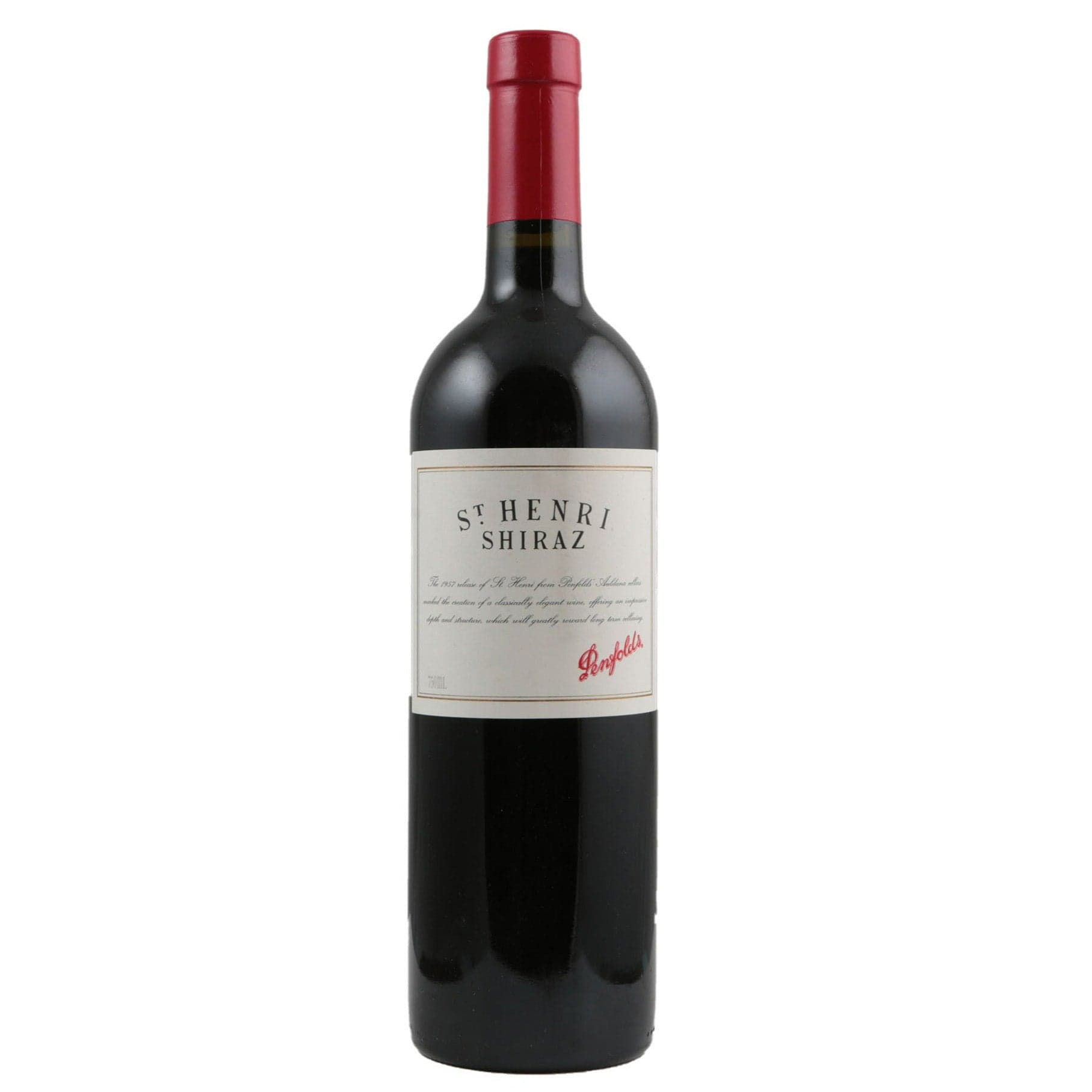 Single bottle of Red wine Penfolds, St Henri Shiraz, South Australia, 2006 89% Shiraz & 11% Cabernet Sauvignon