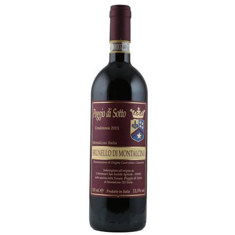 Single bottle of Red wine Poggio di Sotto, Brunello di Montalcino DOCG, Brunello di Montalcino, 2015 100% Sangiovese