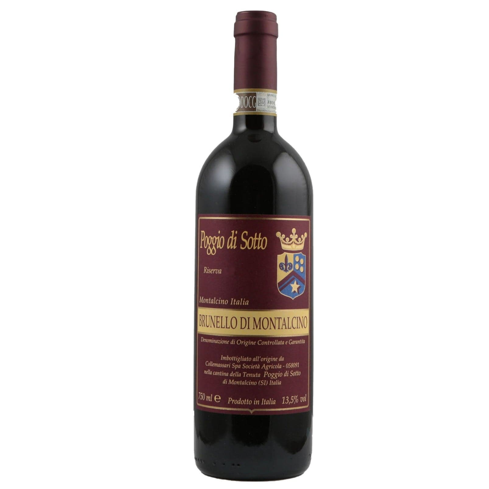 Single bottle of Red wine Poggio di Sotto, Brunello di Montalcino Riserva DOCG, Brunello di Montalcino 2015 100% Sangiovese
