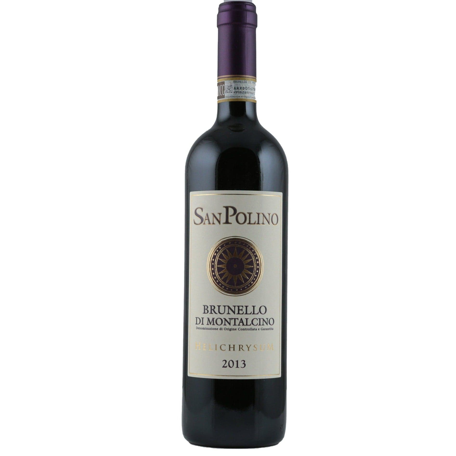 Single bottle of Red wine San Polino, Helichrysum, Brunello di Montalcino, 2013 100% Sangiovese