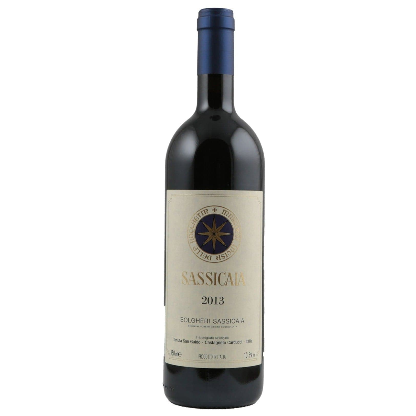Single bottle of Red wine Tenuta San Guido, Sassicaia, Bolgheri, 2013 85% Cabernet Sauvignon & 15% Cabernet Franc