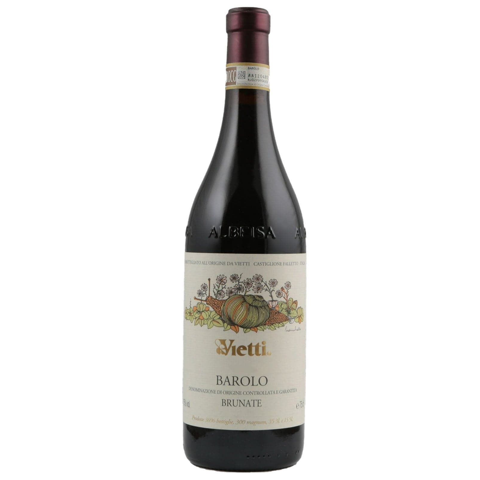 Single bottle of Red wine Vietti, Brunate, Barolo, 2007 100% Nebbiolo