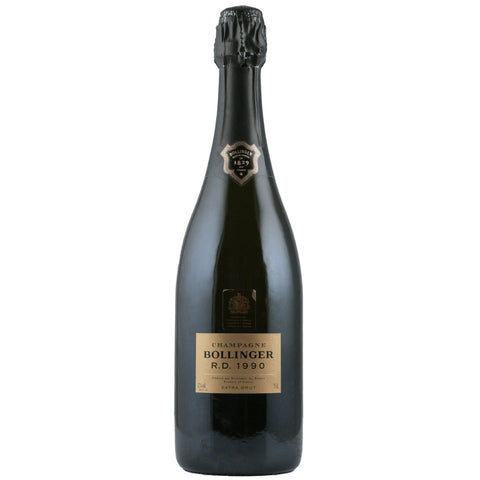 Single bottle of Sparkling wine Bollinger, RD Extra Brut, Champagne, 1990 Pinot Noir & Chardonnay
