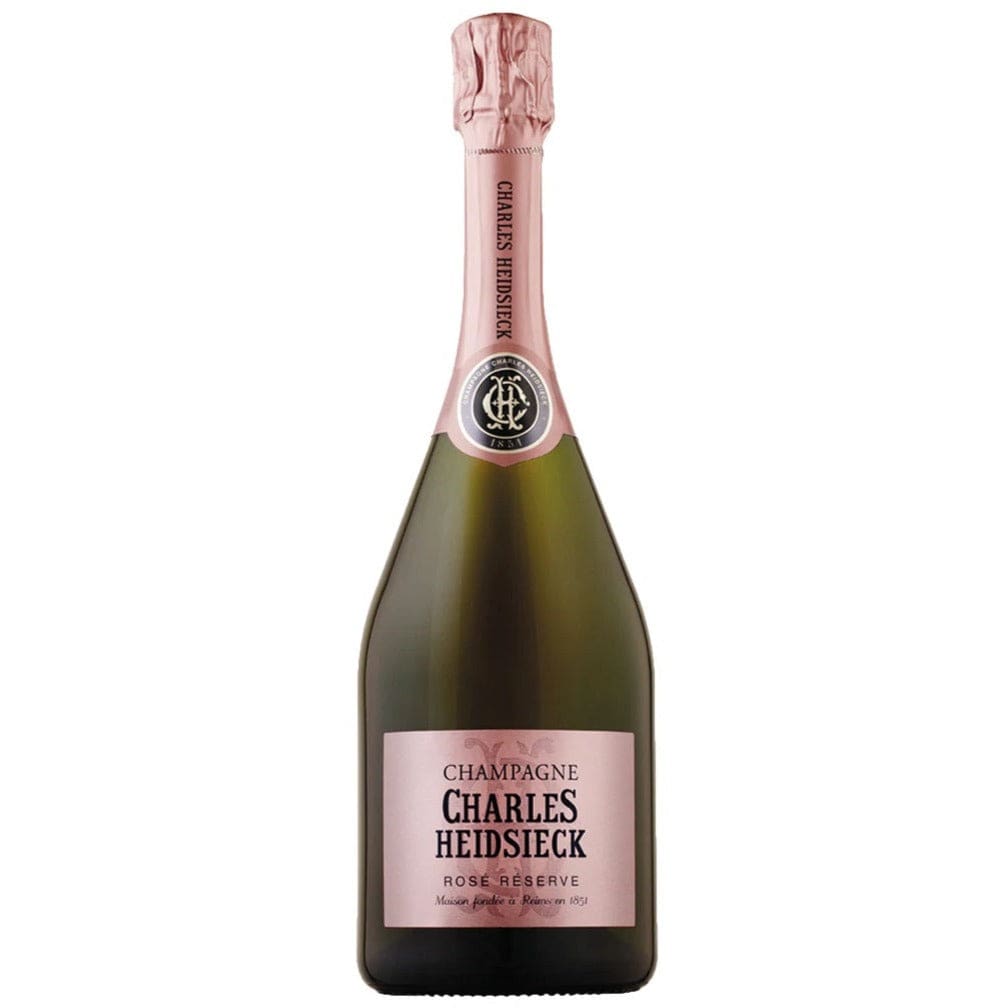 Single bottle of Sparkling wine Charles Heidsieck, Brut Reserve Rose, Champagne, NV 43% Pinot Noir, 37% Chardonnay & 20% Pinot Meunier