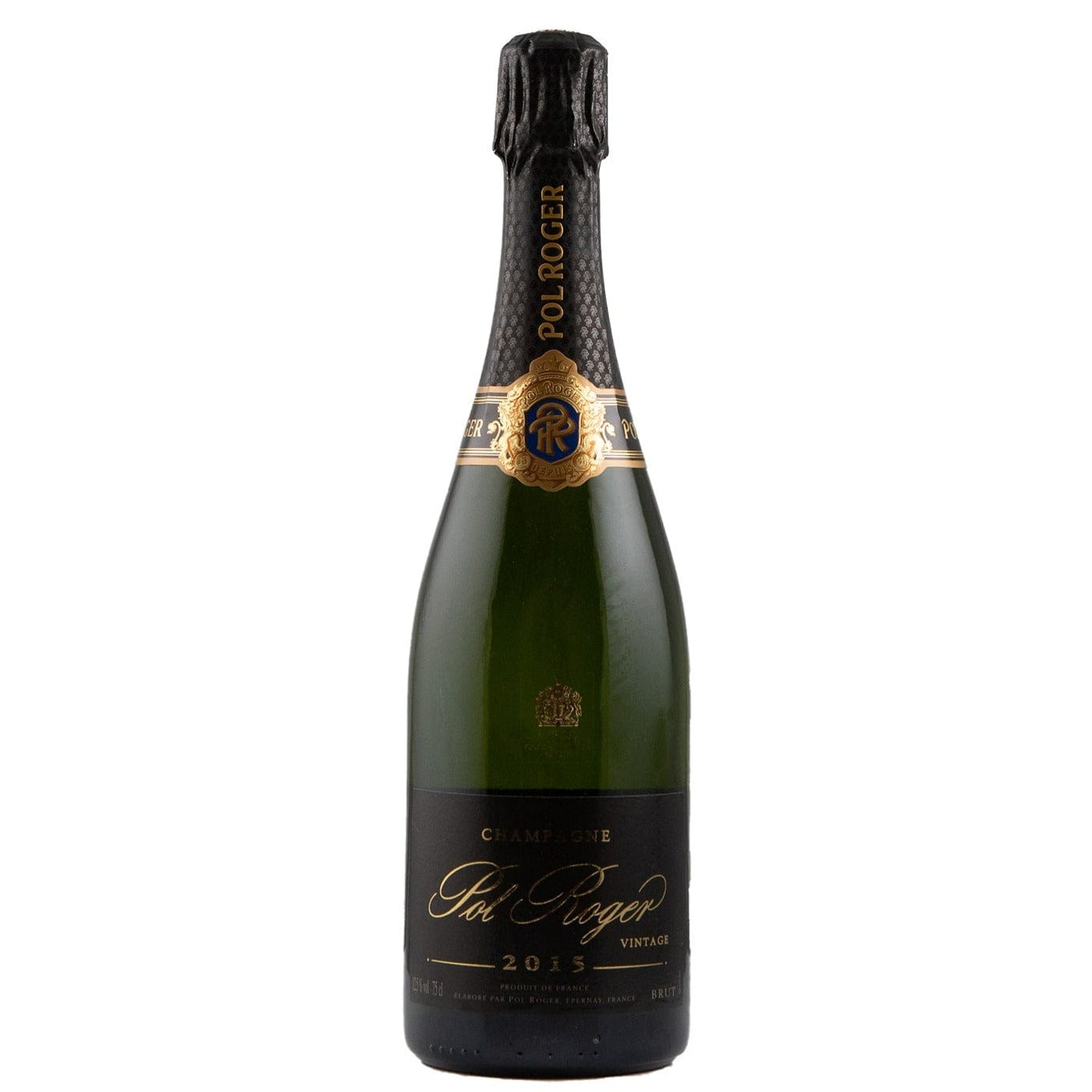 Single bottle of Sparkling wine Pol Roger, Vintage Brut, Champagne, 2015 60% Pinot Noir & 40% Chardonnay