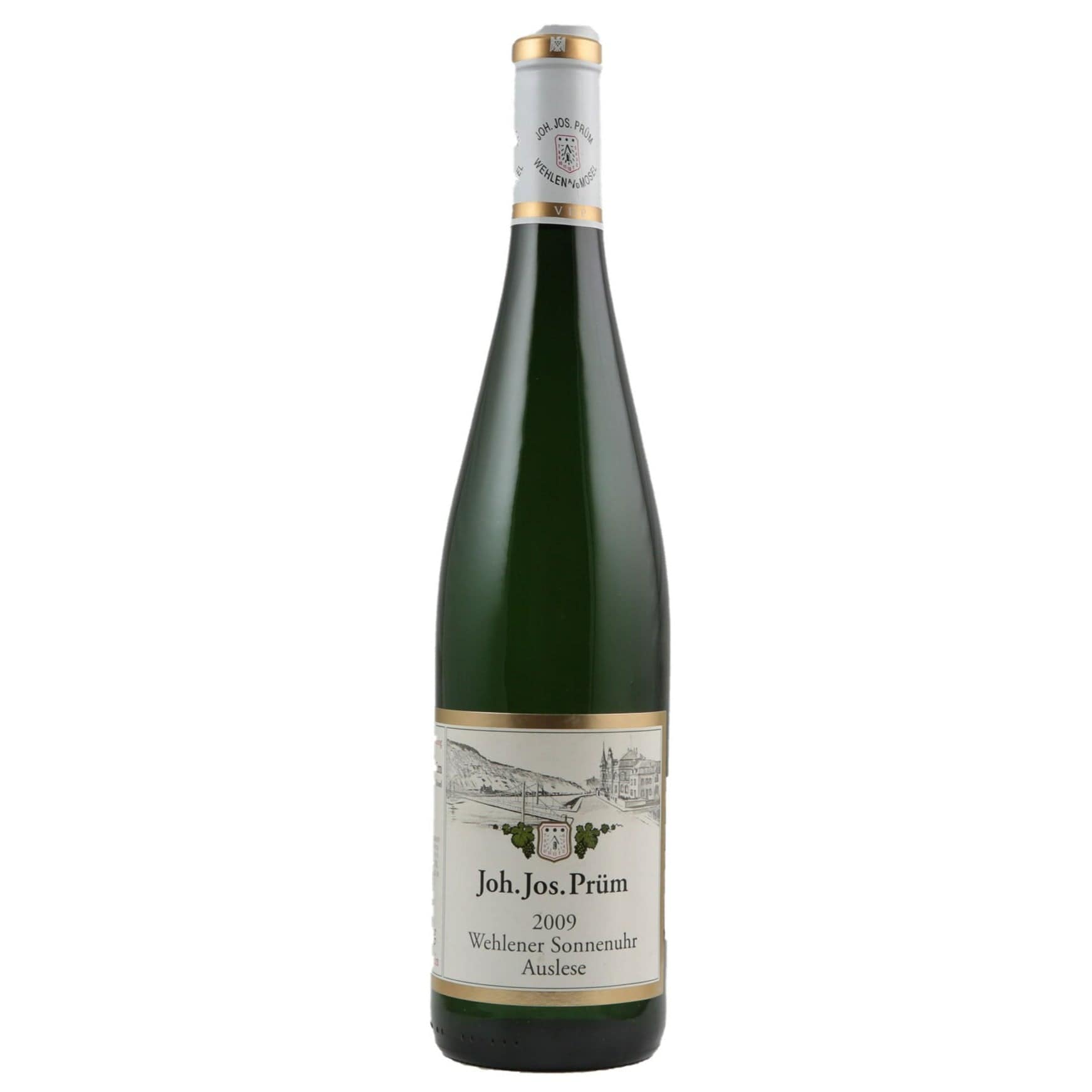 Single bottle of Sweet White wine JJ Prum, Wehlener Sonnenuhr Riesling Auslese, Wehlen, 2009 100% Riesling